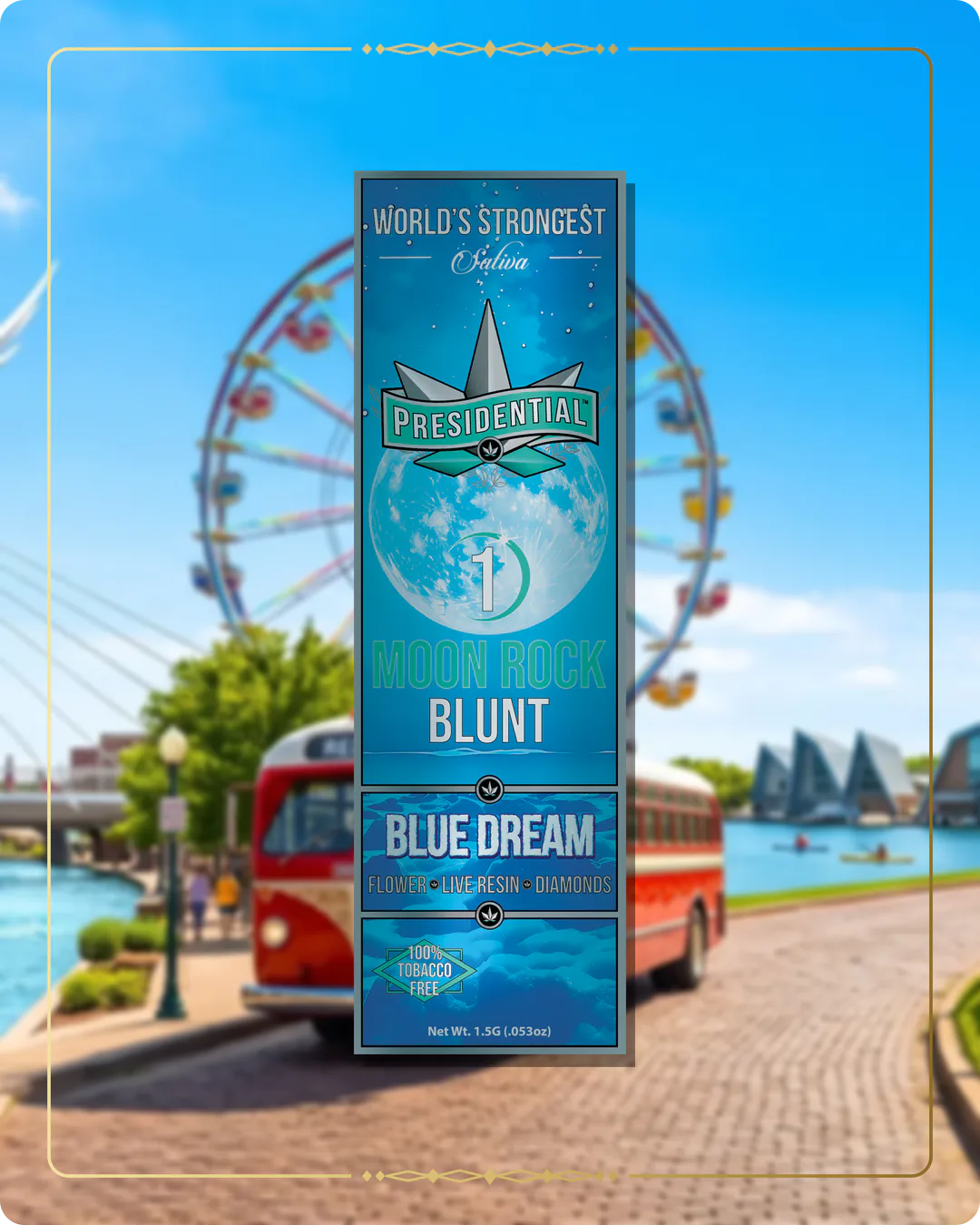 Blue Dream Presidential blunt for the Oklahoma Gold page