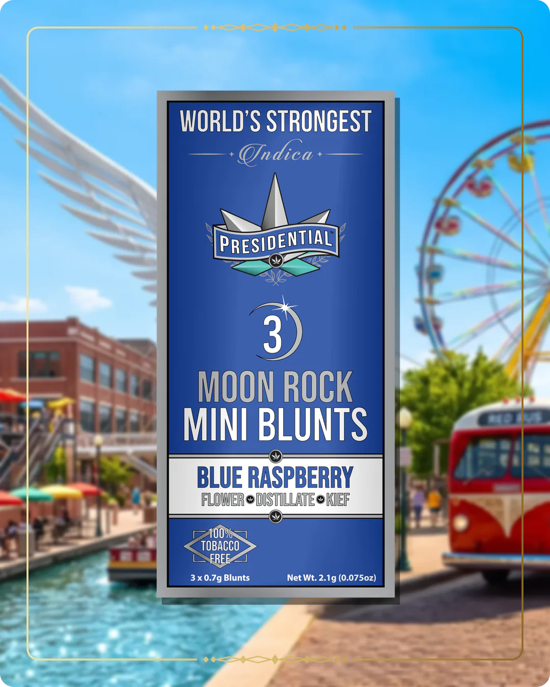 Blue Raspberry Presidential mini variant 2 for the Oklahoma Silver page