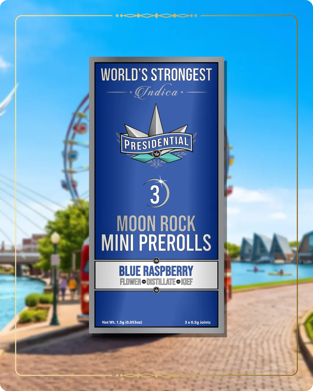 Blue Raspberry Presidential mini for the Oklahoma Silver page