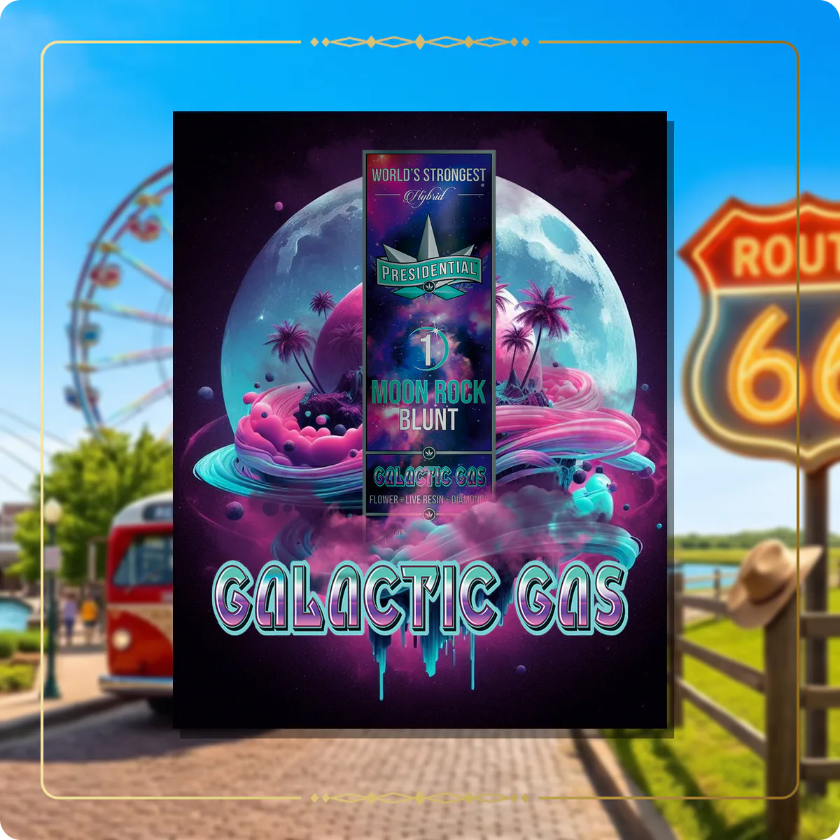 Galactic Gas Presidential blunt for the Oklahoma Gold page