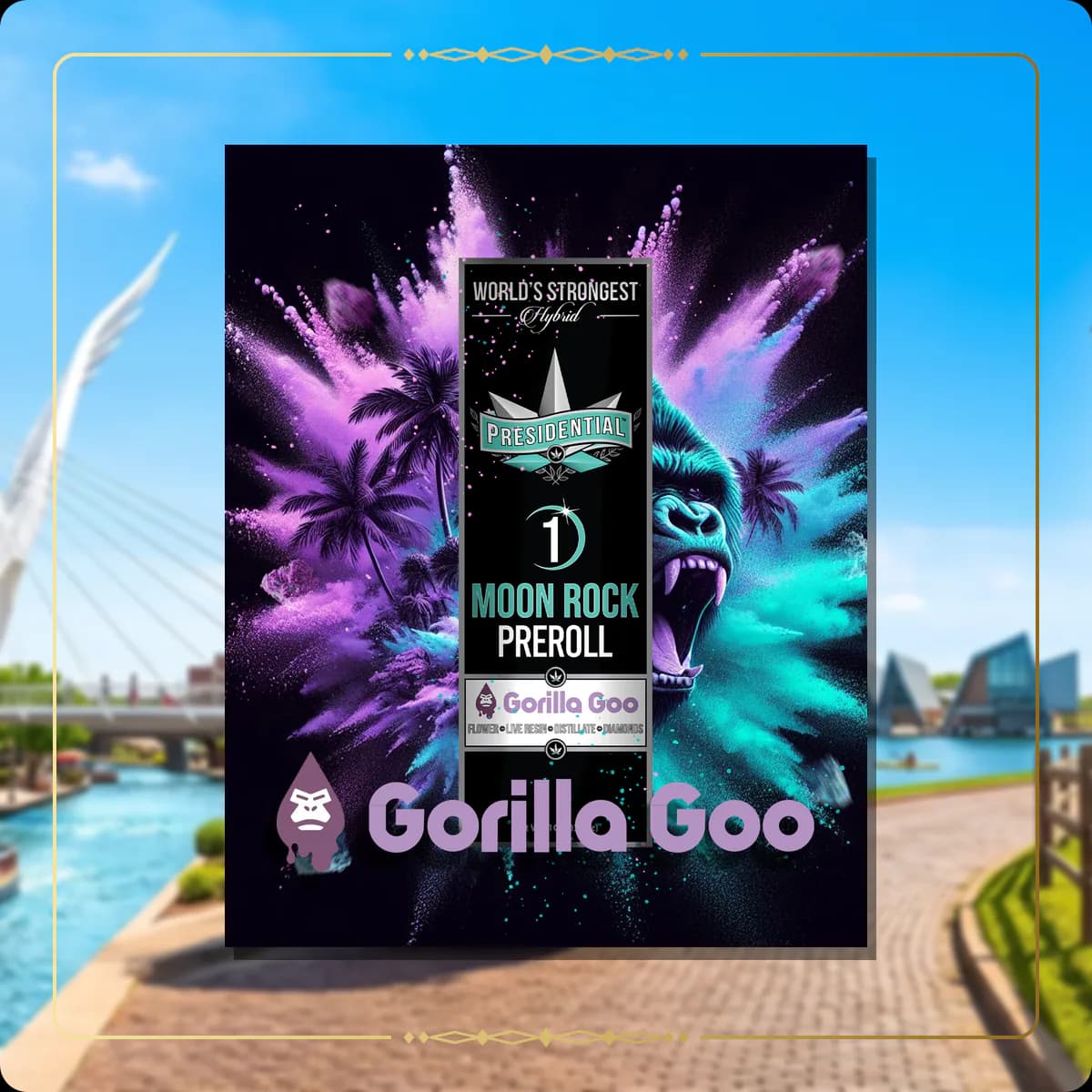 Gorilla Goo Presidential pre-roll for the Oklahoma Gold page