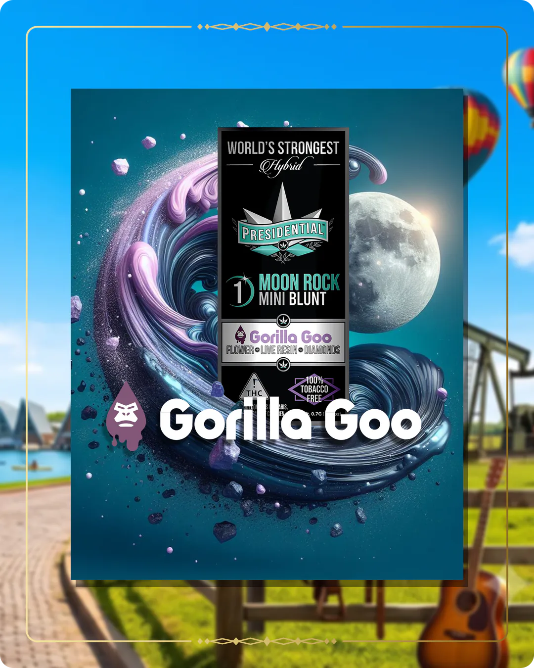Gorilla Goo Presidential Moon Rock for the Oklahoma home collection