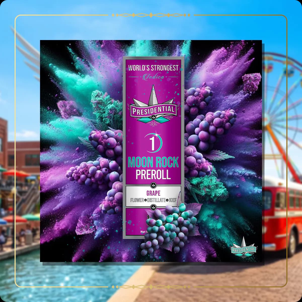 Grape Presidential pre-roll variant 2 for the Oklahoma Silver page