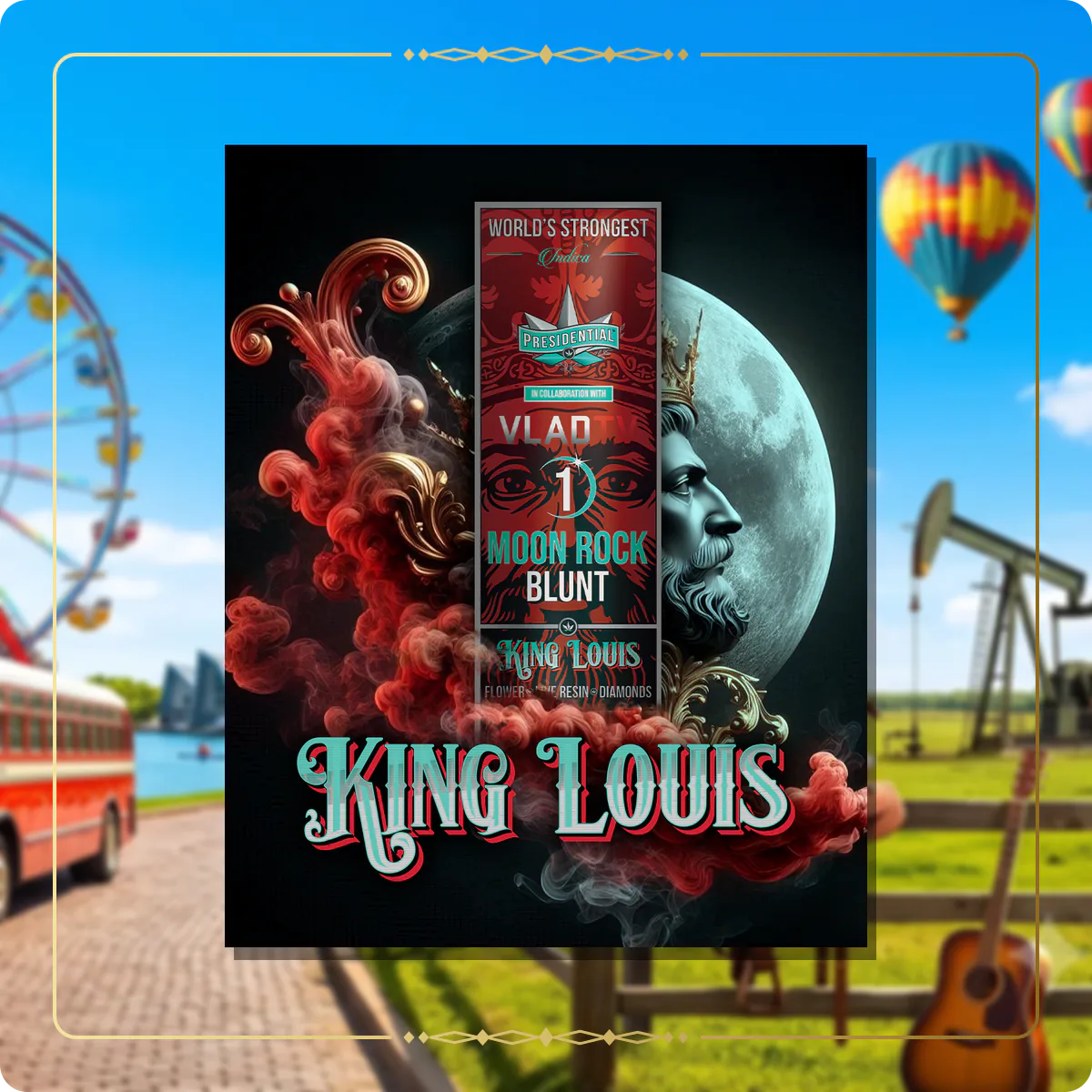 King Louis Presidential blunt for the Oklahoma Gold page