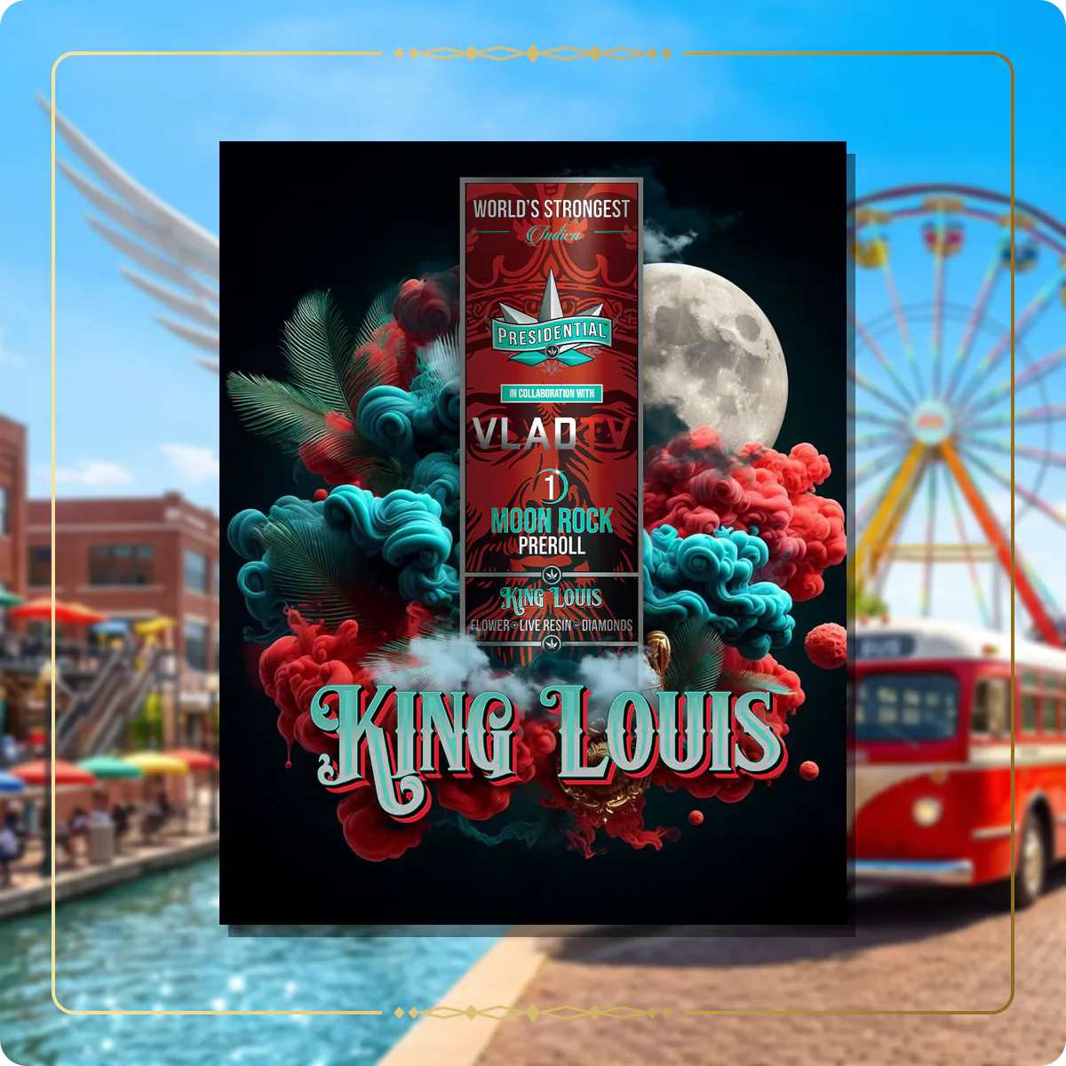 King Louis Presidential pre-roll for the Oklahoma Gold page
