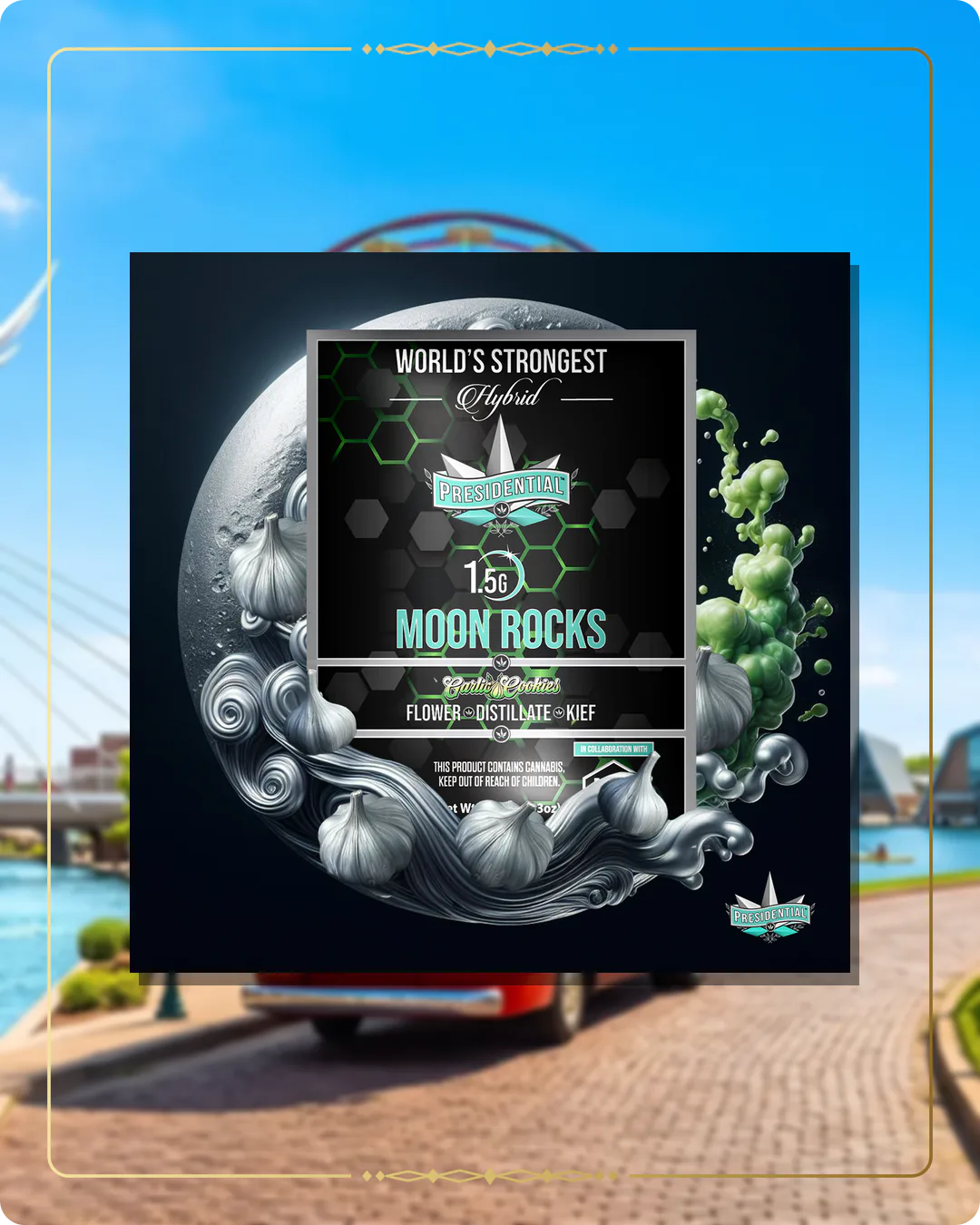 Garlic Cookies Presidential Moon Rock for the Oklahoma Find Us page