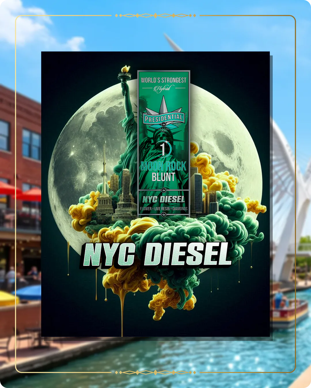 NYC Diesel Presidential blunt for the Oklahoma retailers page