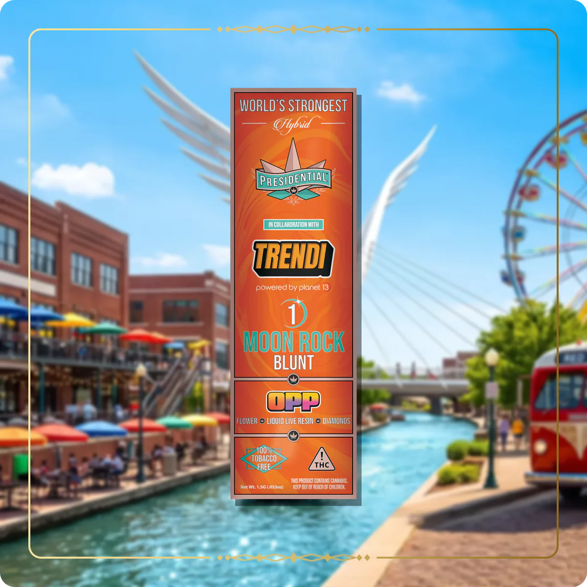Orange Push Pop Presidential blunt variant 2 for the Oklahoma Gold page