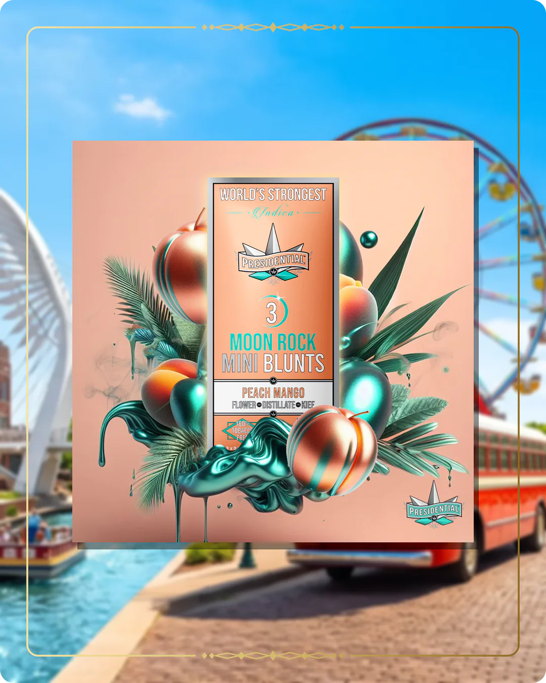 Peach Mango Presidential mini for the Oklahoma home collection
