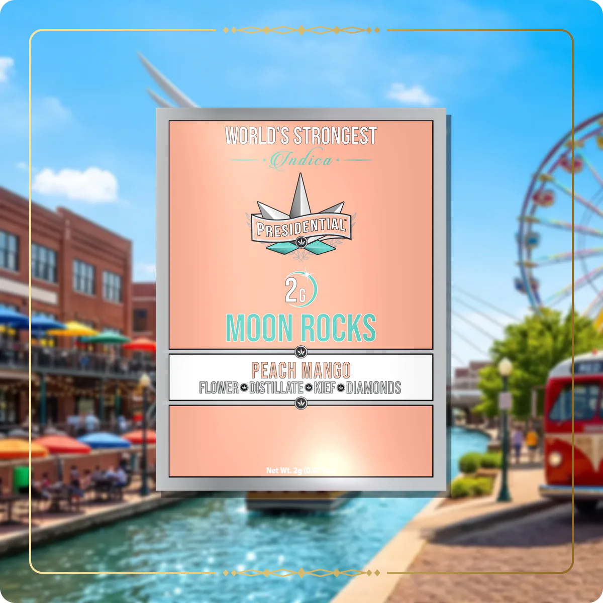 Peach Mango Presidential Moon Rock for the Oklahoma Silver page