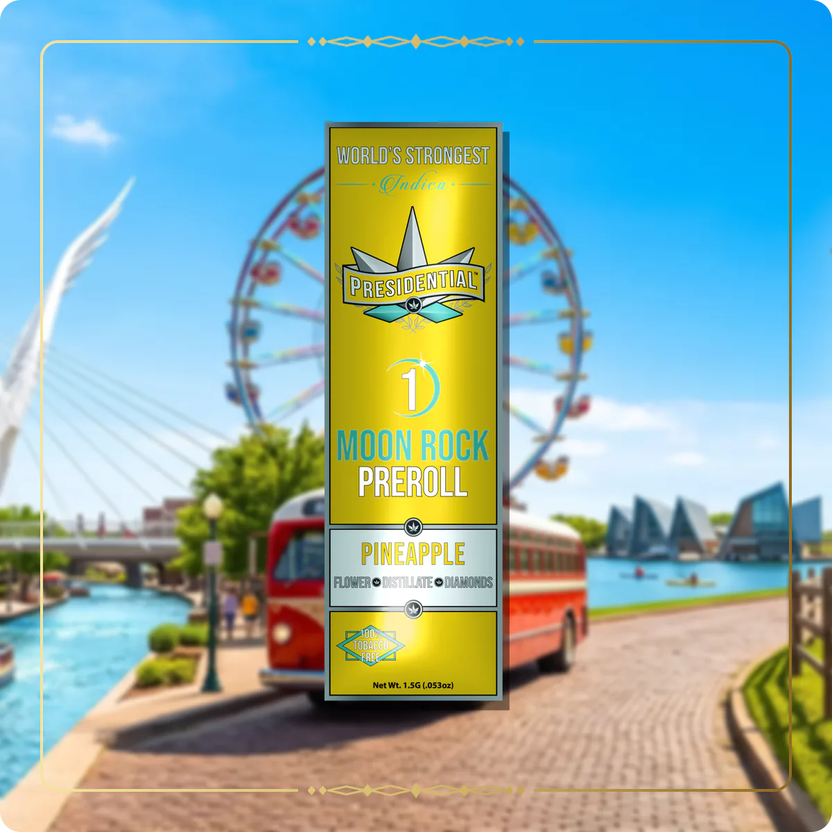 Pineapple Presidential pre-roll for the Oklahoma Silver page