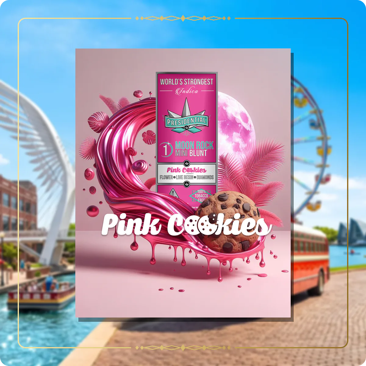 Pink Cookies Presidential Moon Rock for the Oklahoma Gold page
