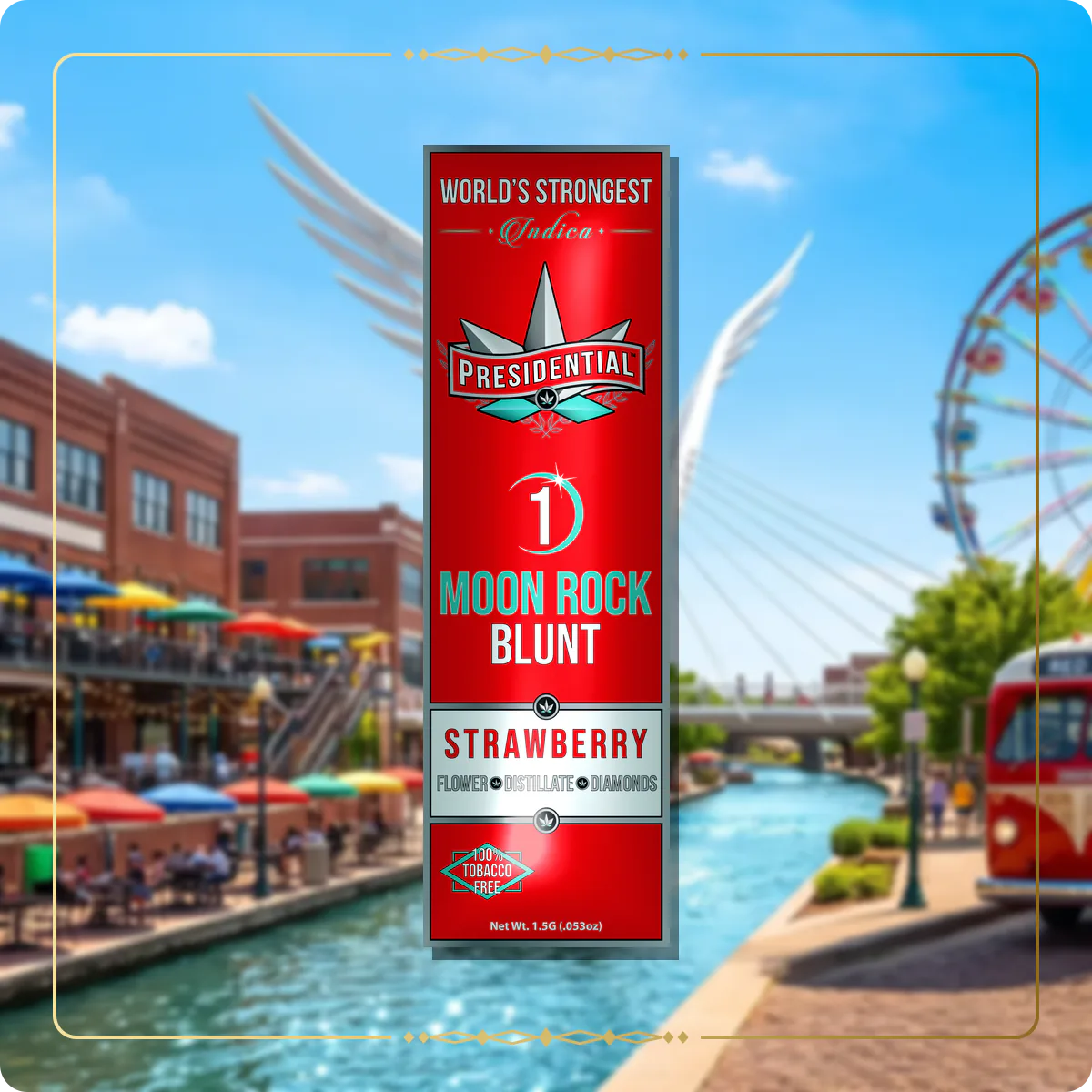 Strawberry Presidential blunt variant 2 for the Oklahoma blunts page