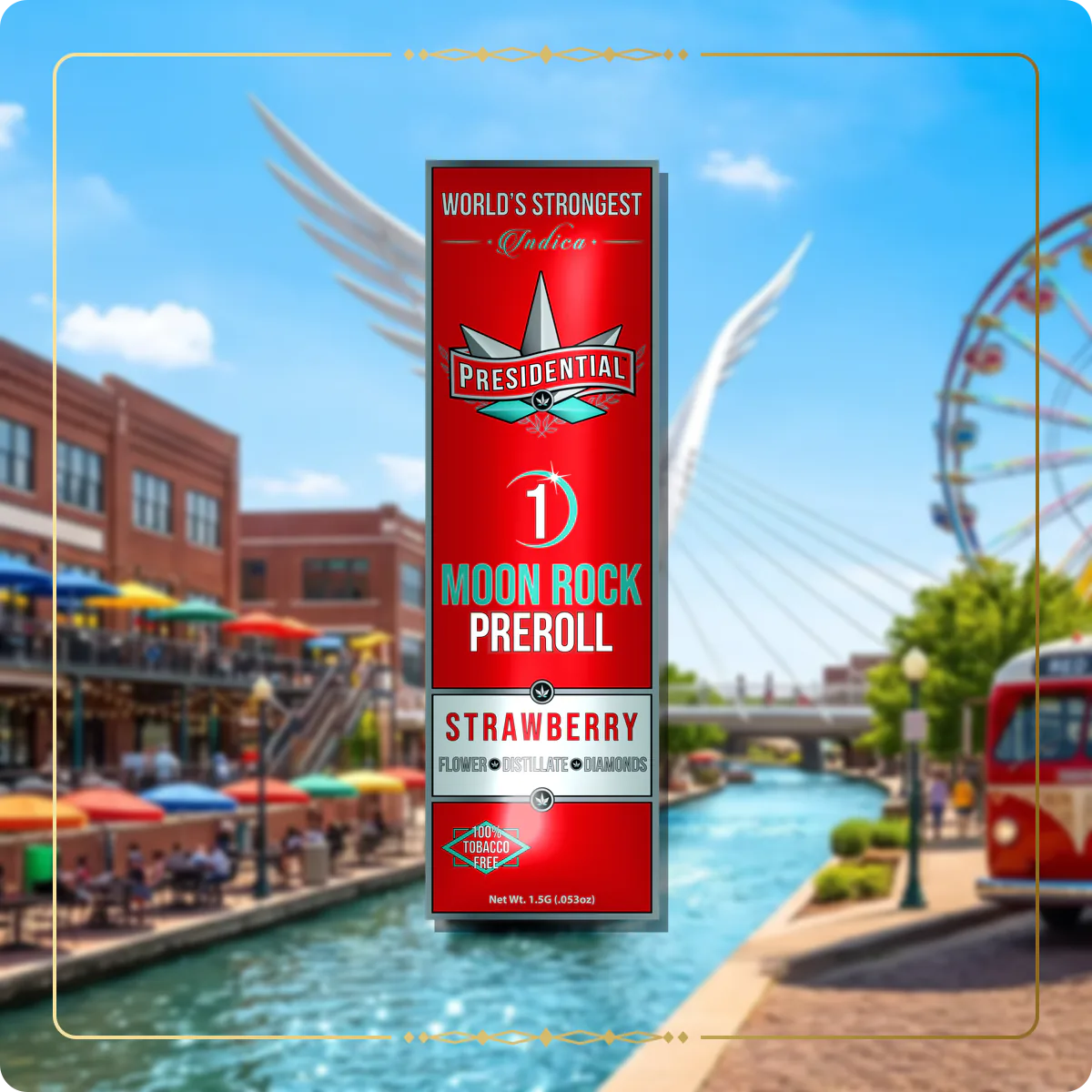 Strawberry Presidential pre-roll for the Oklahoma Silver page