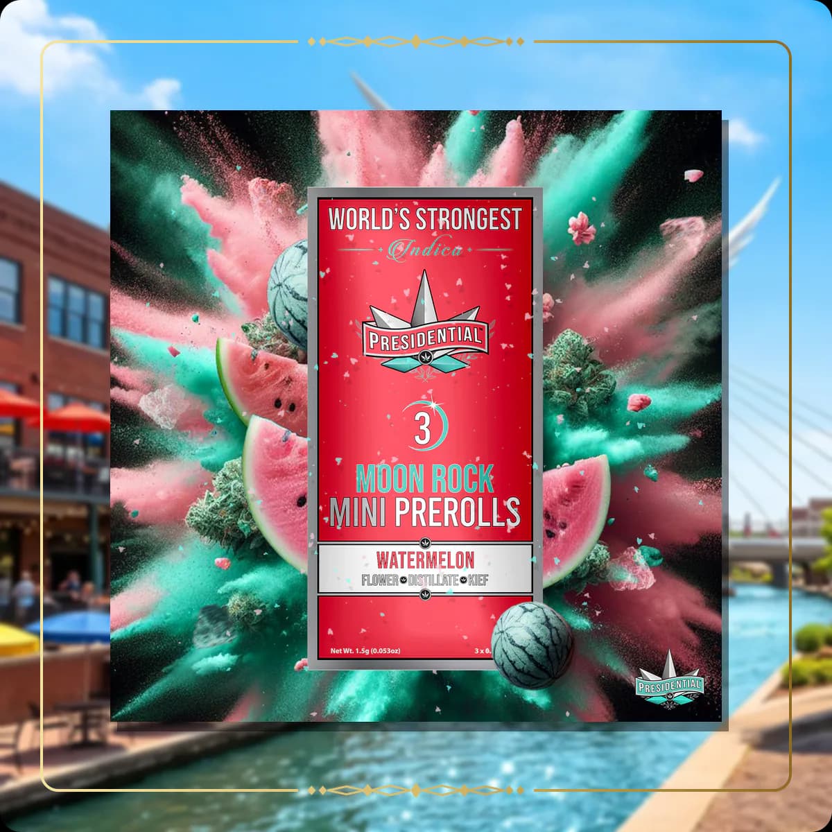 Watermelon Presidential mini variant 4 for the Oklahoma Silver page