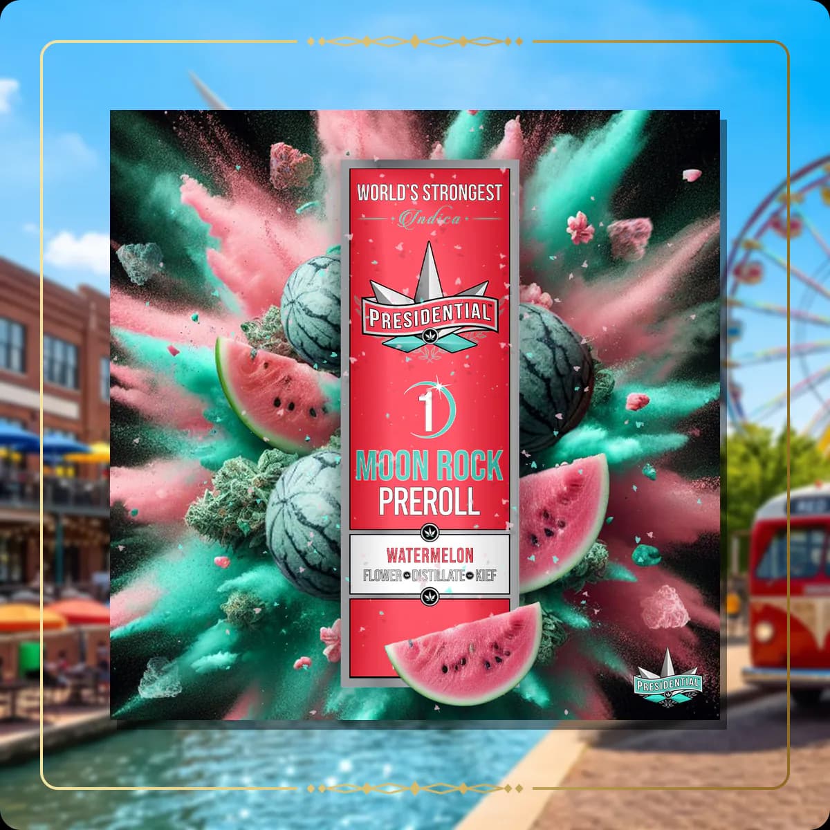 Watermelon Presidential pre-roll variant 2 for the Oklahoma Silver page