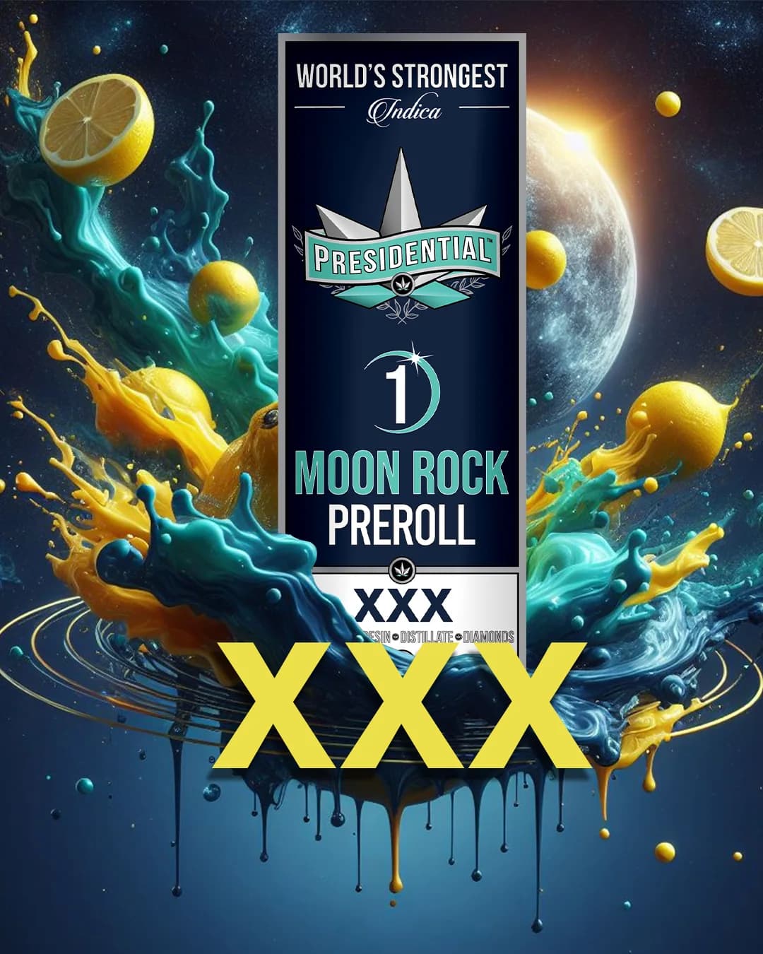 Presidential XXX infused pre-roll package in Oklahoma reference